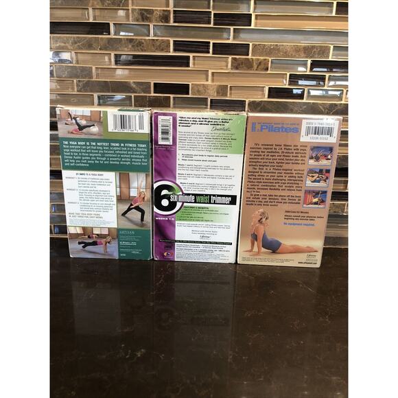 Vtg Denise‎ Austin 6 Minute Waist Trimmer: Weeks 1-6 VHS Lot Pilates Fat Burning - Picture 6 of 9